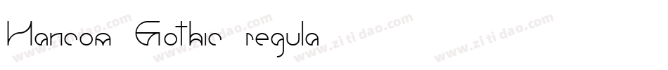Hancom Gothic regula字体转换